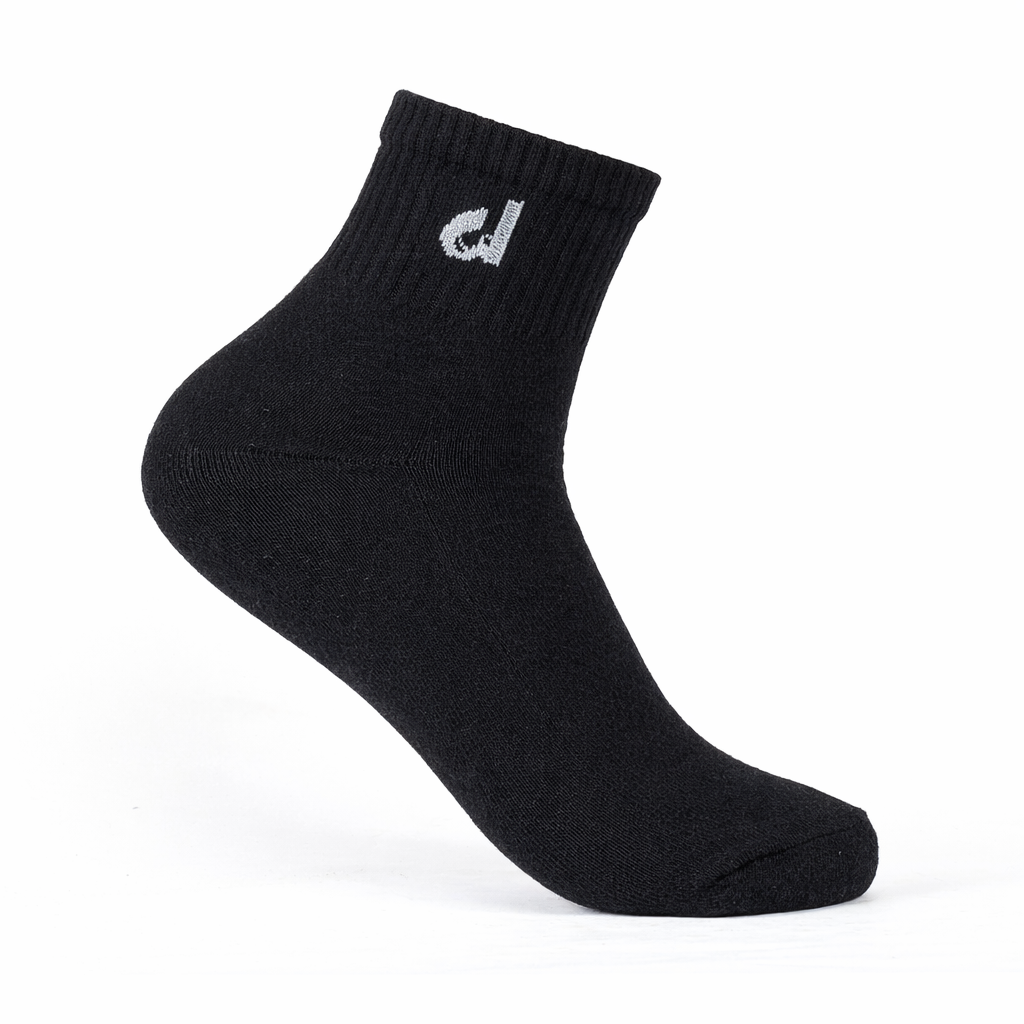 Over the heel half towel socks
