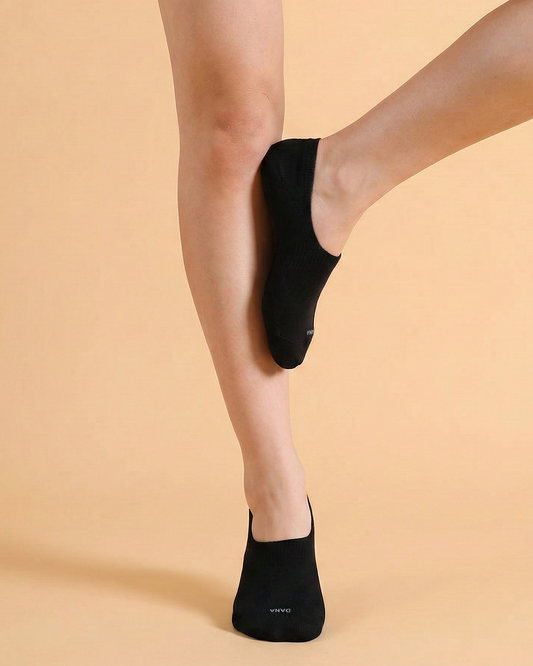 Dana Classic Black Lo-Cut Socks